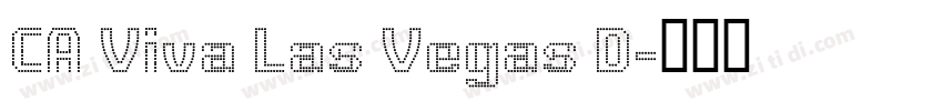 CA Viva Las Vegas D字体转换